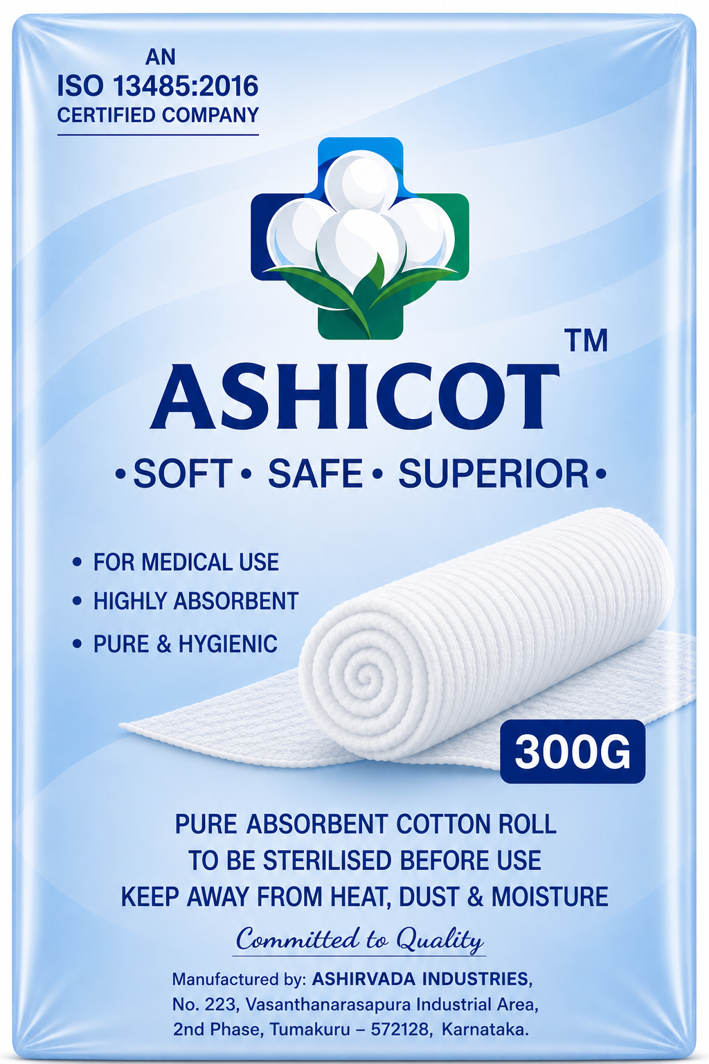 Medical Cotton Rolls - 300 Gram