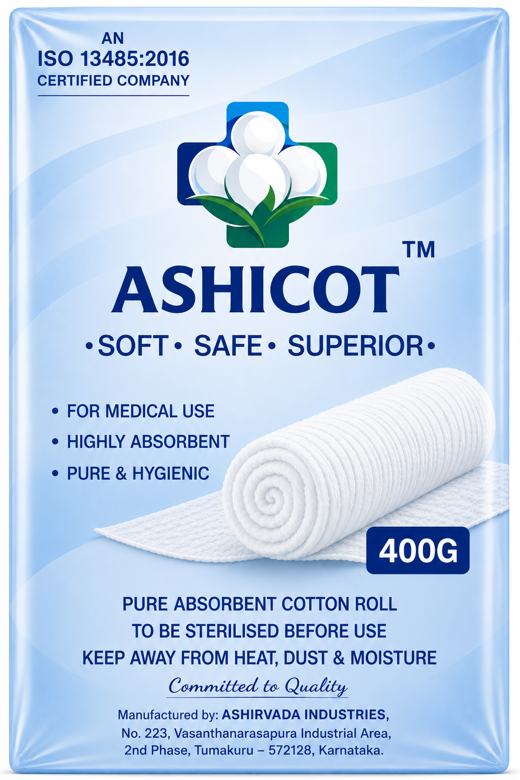 Medical Cotton Rolls - 400 Gram