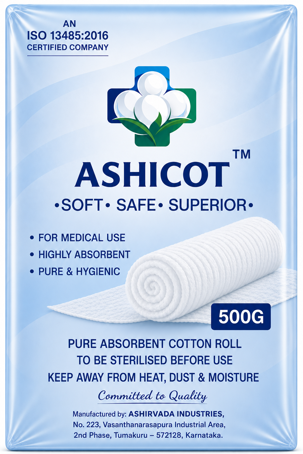 Medical Cotton Rolls - 500 Gram