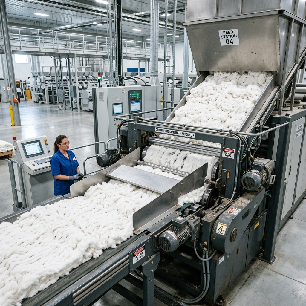 Bleached Cotton Feeding